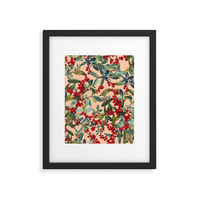 Red Chokeberry Framed Art Print Gallery Image 5