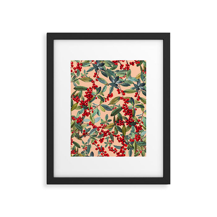 Red Chokeberry Framed Art Print Gallery Image 1