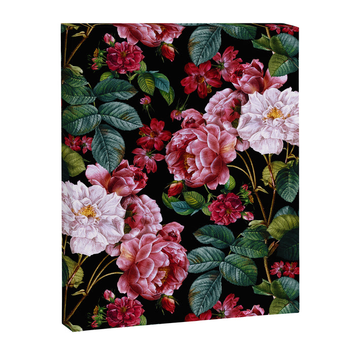 Red Floral Garden Canvas Print Gallery Image 1