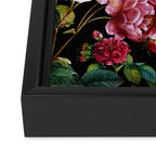 Red Floral Garden Framed Canvas Print Gallery Image 3