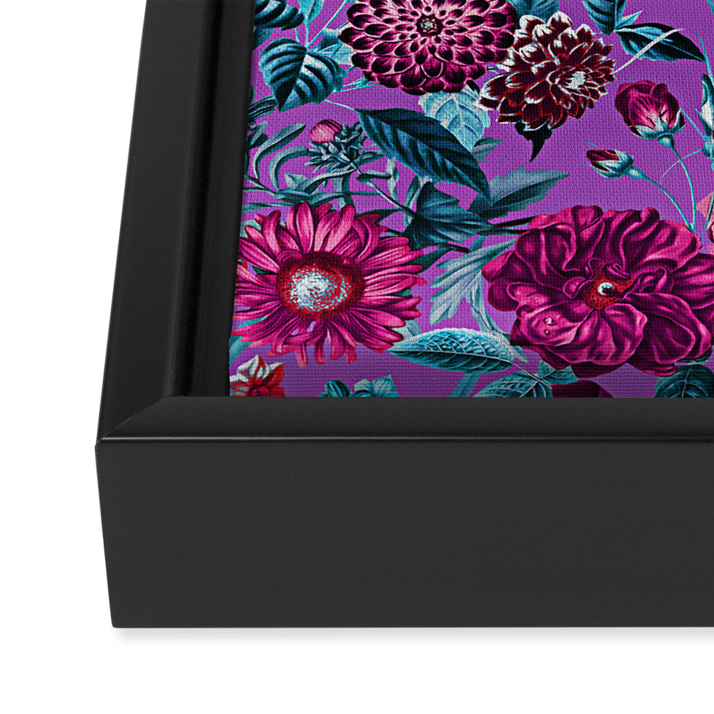 Romantic Floral Pattern Framed Canvas Print Gallery Image 3