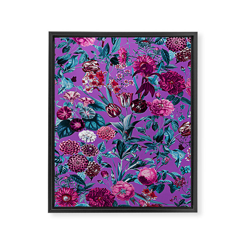 Romantic Floral Pattern Framed Canvas Print Gallery Image 6