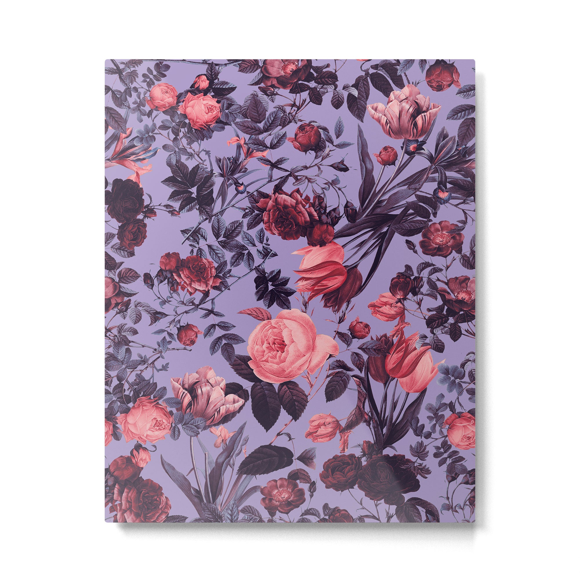 Romantic Floral Pattern Metal Print Gallery Image 4
