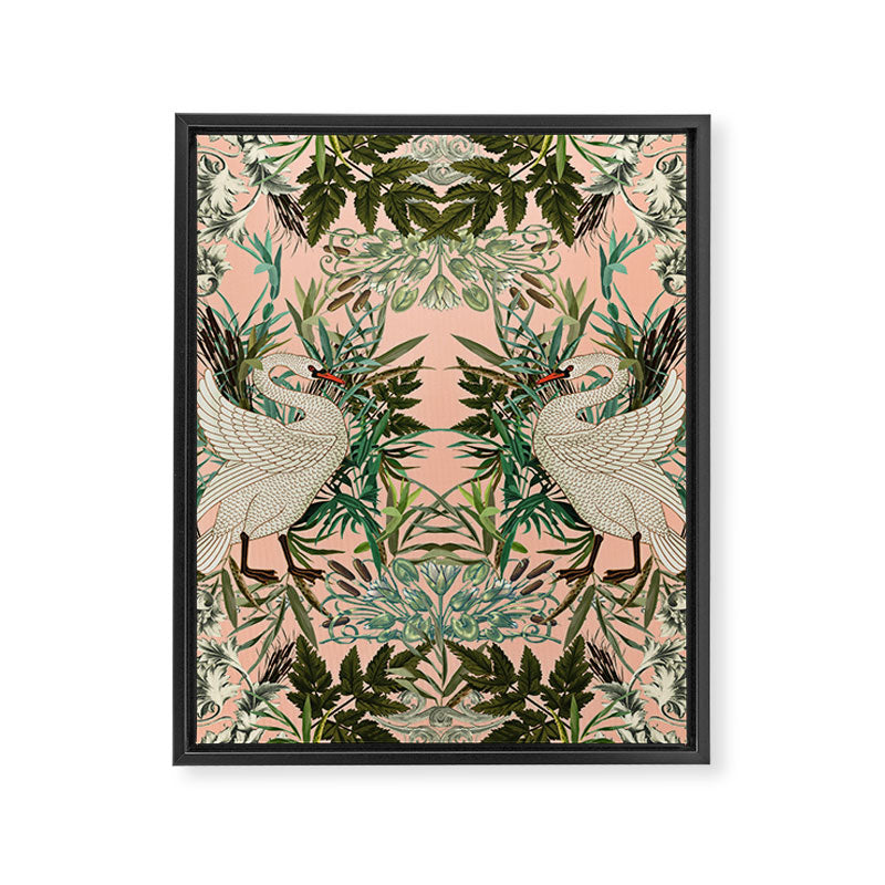 Romantic Swan Framed Canvas Print Gallery Image 6