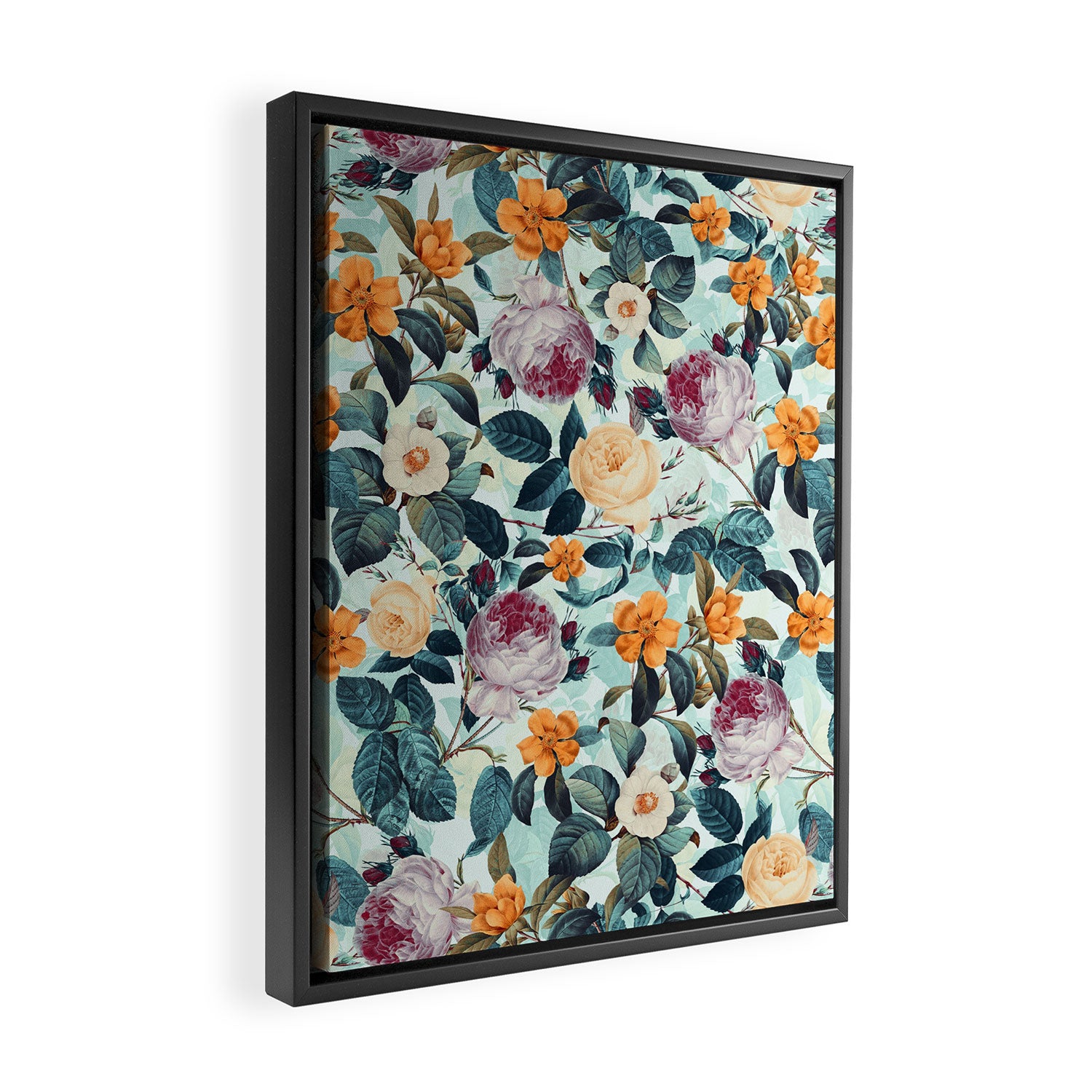 Rose Garden Framed Canvas Print Gallery Image 2