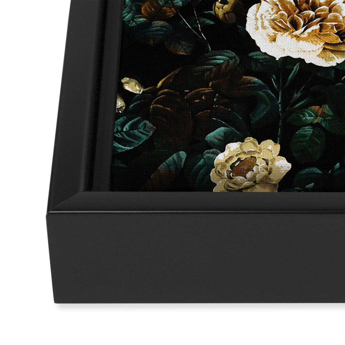 ROSE GARDEN - NIGHT Framed Canvas Print Gallery Image 3