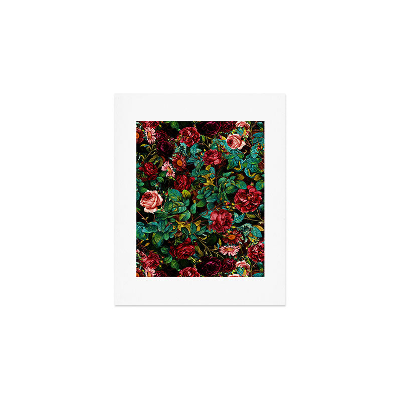 Rose Night Garden Art Print Gallery Image 1
