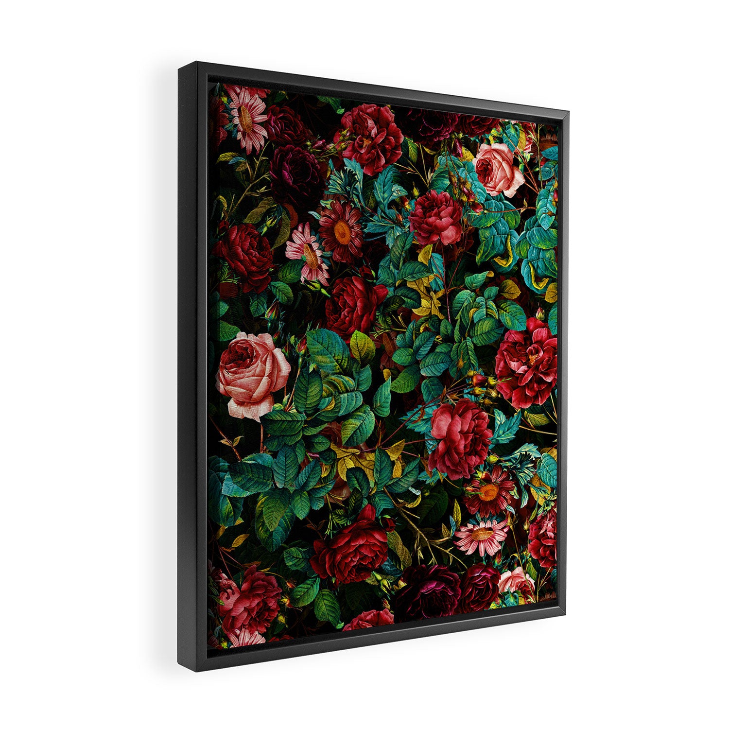 Rose Night Garden Framed Canvas Print Gallery Image 2