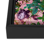 Rose Pink Garden Framed Canvas Print Gallery Image 3