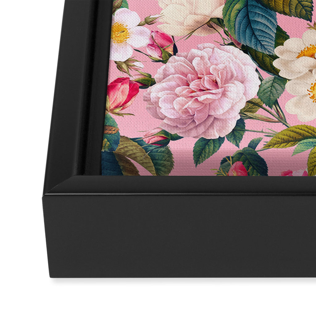 Rose Pink Garden II Framed Canvas Print Gallery Image 3