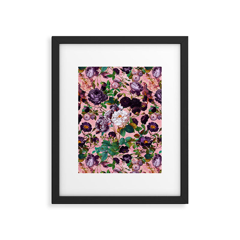 Rose Pink Garden Framed Art Print Gallery Image 6
