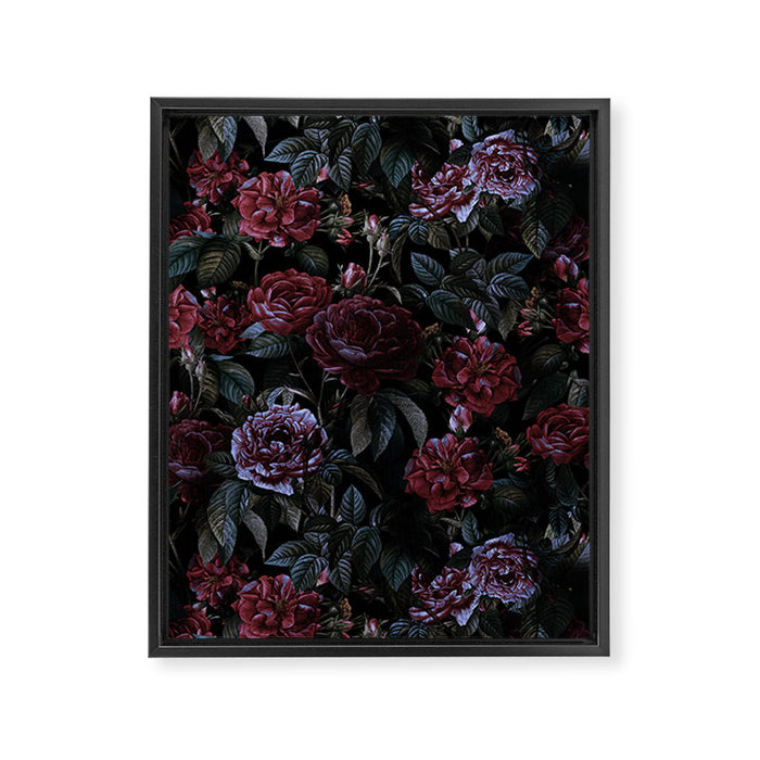 Roses Moon Garden Framed Canvas Print Gallery Image 1