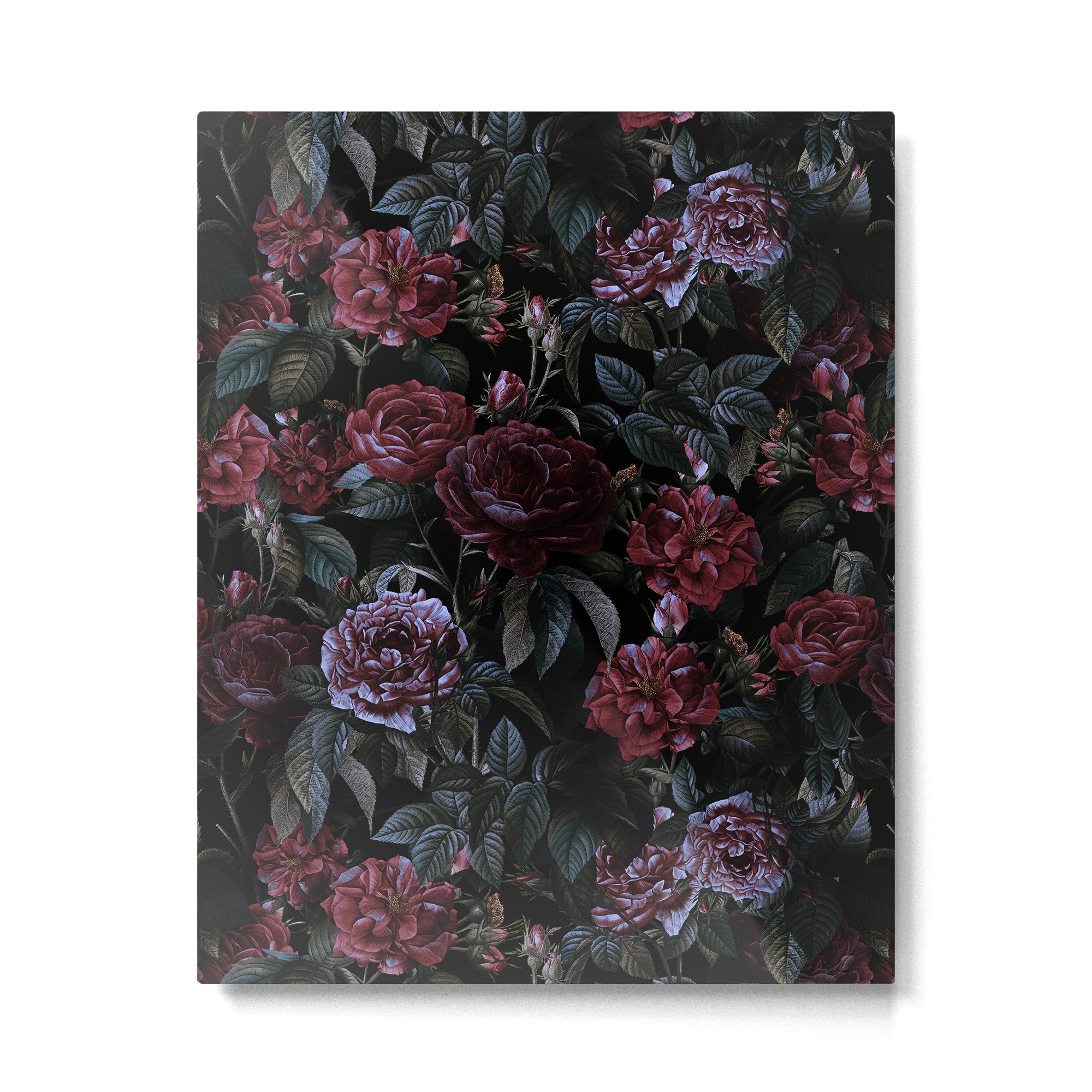 Roses Moon Garden Metal Print Gallery Image 4