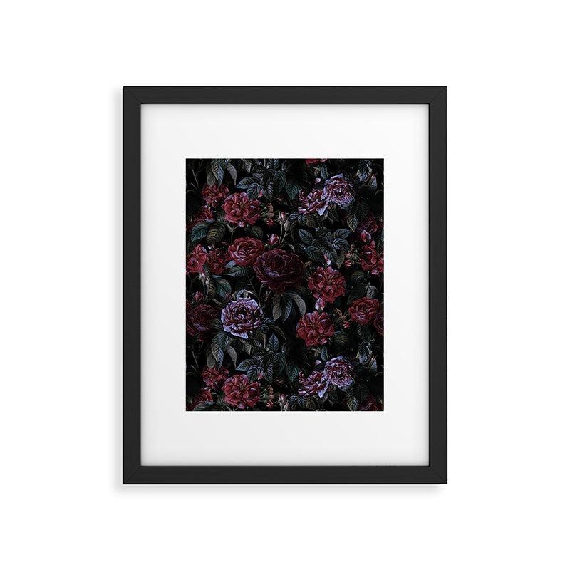 Roses Moon Garden Framed Art Print Gallery Image 5