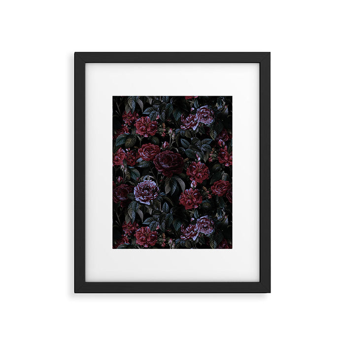 Roses Moon Garden Framed Art Print Gallery Image 1