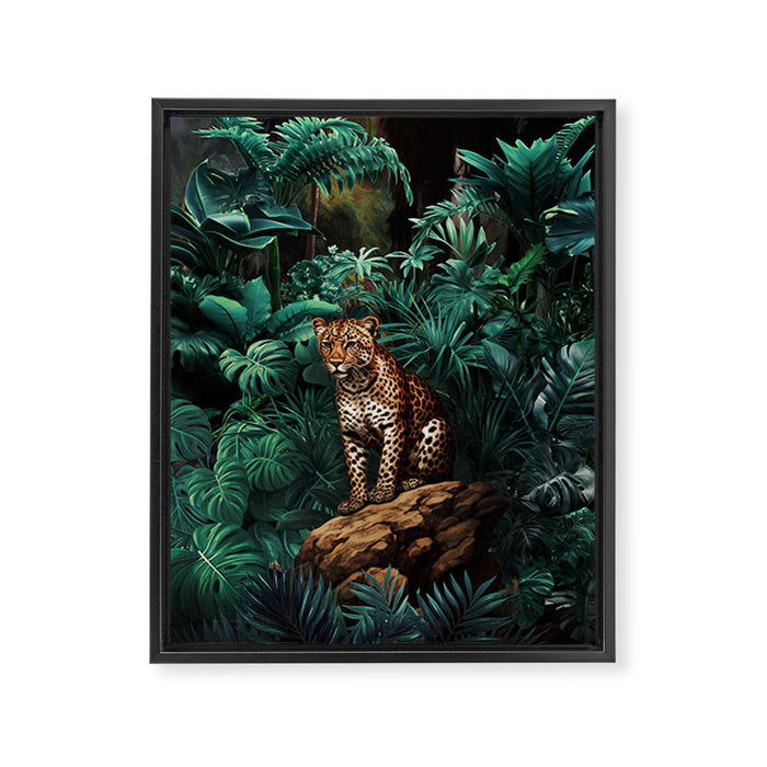 Shadow of the Leopard Framed Canvas Print Gallery Image 1