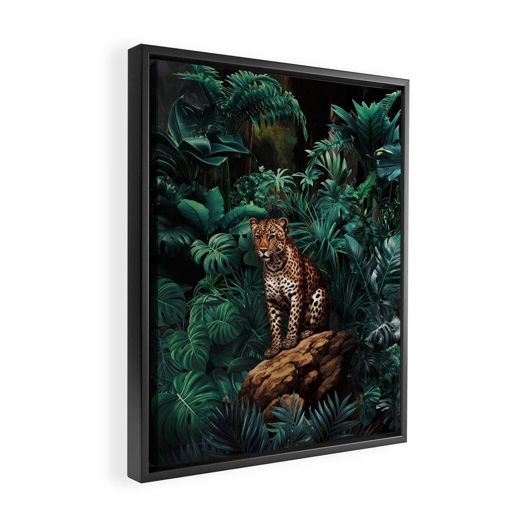 Shadow of the Leopard Framed Canvas Print Gallery Image 2