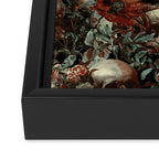 Skull and Floral Pattern Framed Canvas Print Gallery Image 3