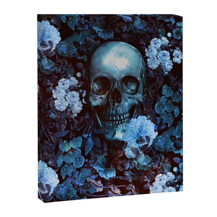 Skull and Flowers Canvas Print Gallery Image 1