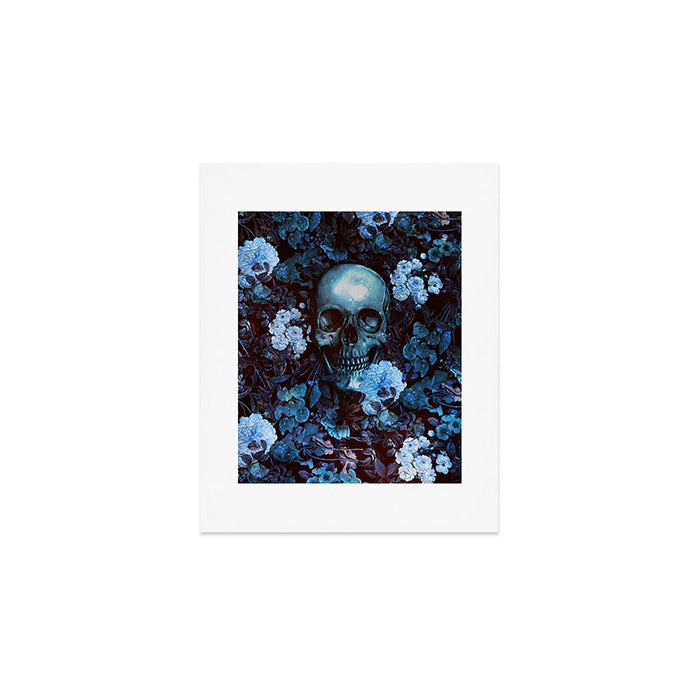 Skull and Flowers Art Print Gallery Image 1