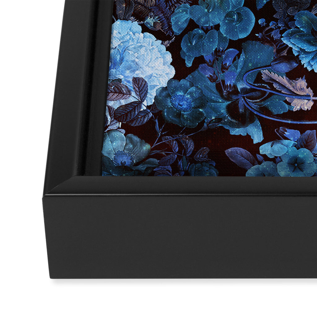 Skull and Flowers Framed Canvas Print Gallery Image 3