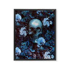 Skull and Flowers Framed Canvas Print Gallery Image 6