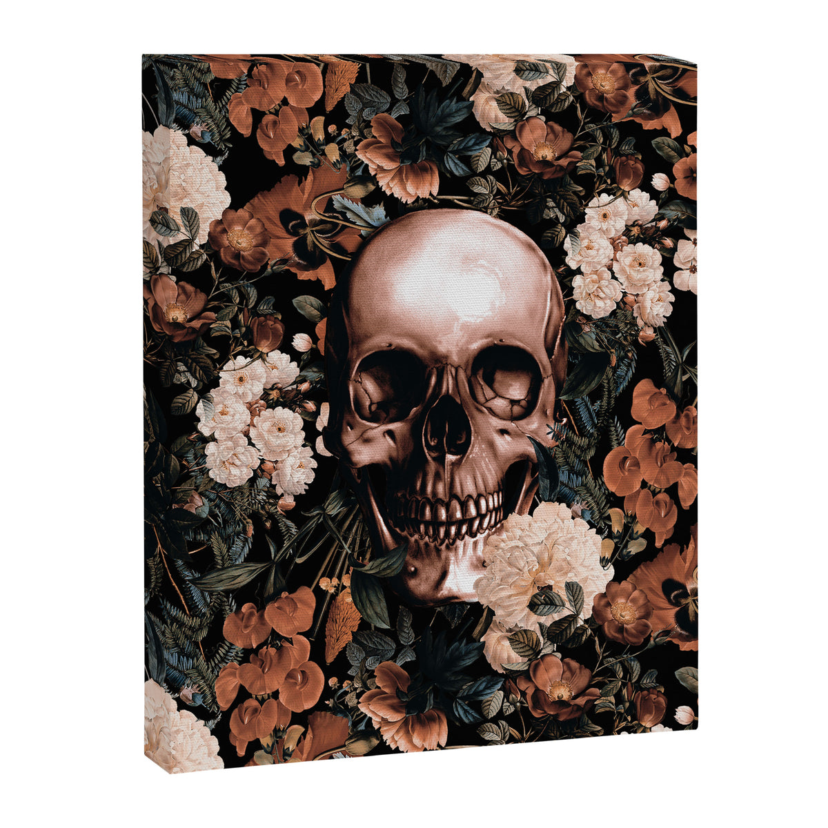 SKULL AND FLOWERS II Canvas Print Gallery Image 6