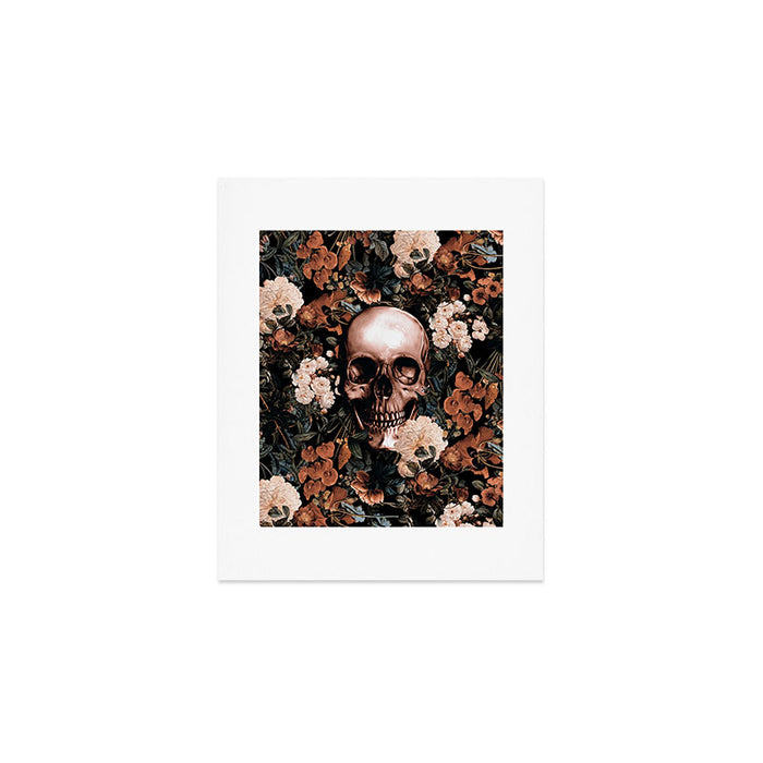 SKULL AND FLOWERS II Art Print Gallery Image 1