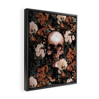 SKULL AND FLOWERS II Framed Canvas Print Gallery Image 2