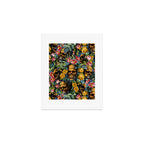 Skull and Flowers Pattern Art Print Gallery Image 1