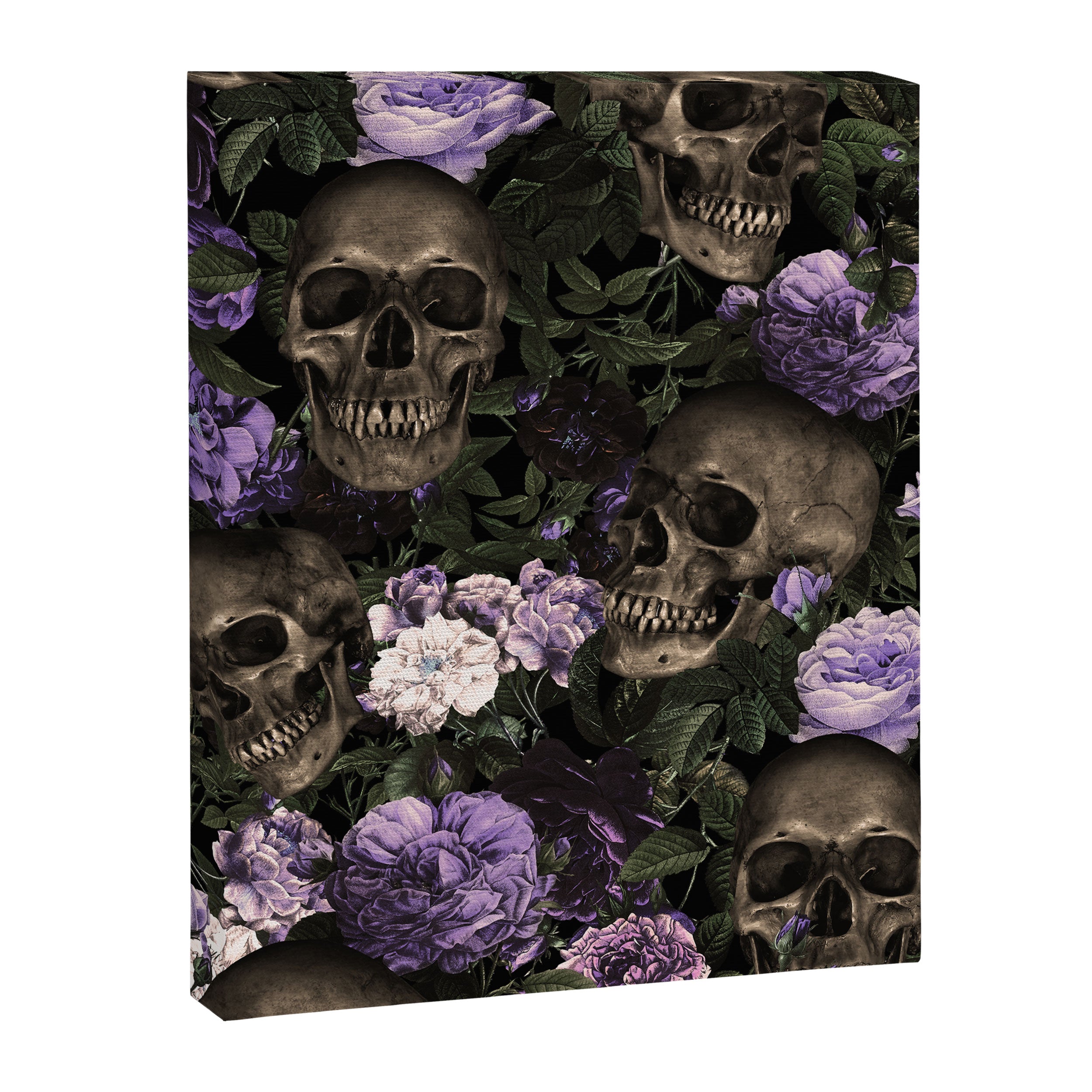 Skull and Rose Garden Canvas Print Gallery Image 8