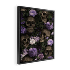 Skull and Rose Garden Framed Canvas Print Gallery Image 2