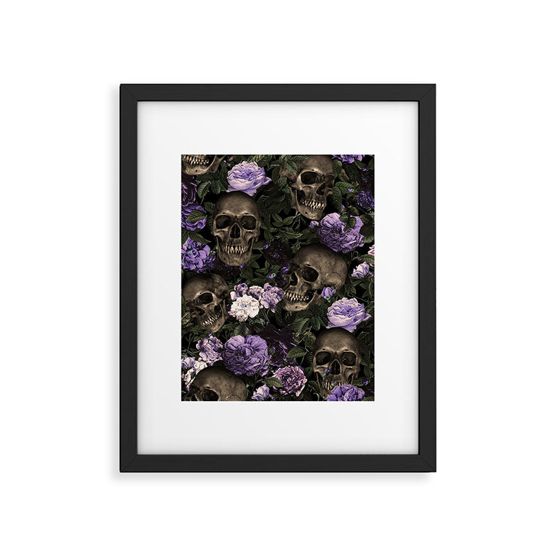 Skull and Rose Garden Framed Art Print Gallery Image 6