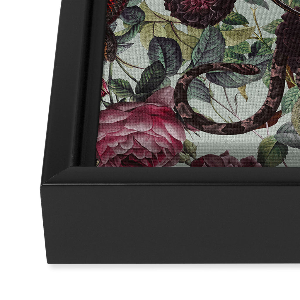 Snakes and Roses Framed Canvas Print Gallery Image 3