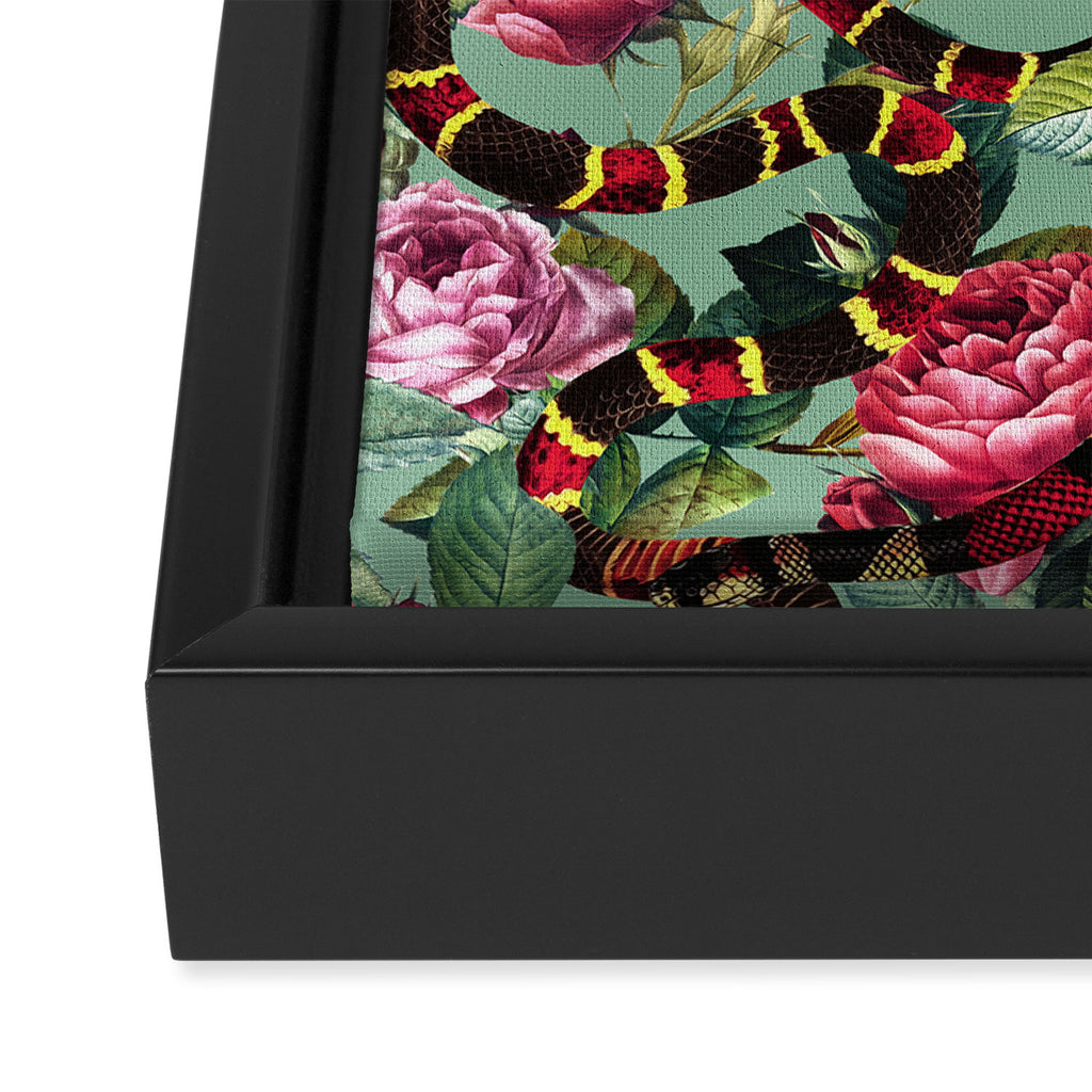 Snakes and Roses II Framed Canvas Print Gallery Image 3
