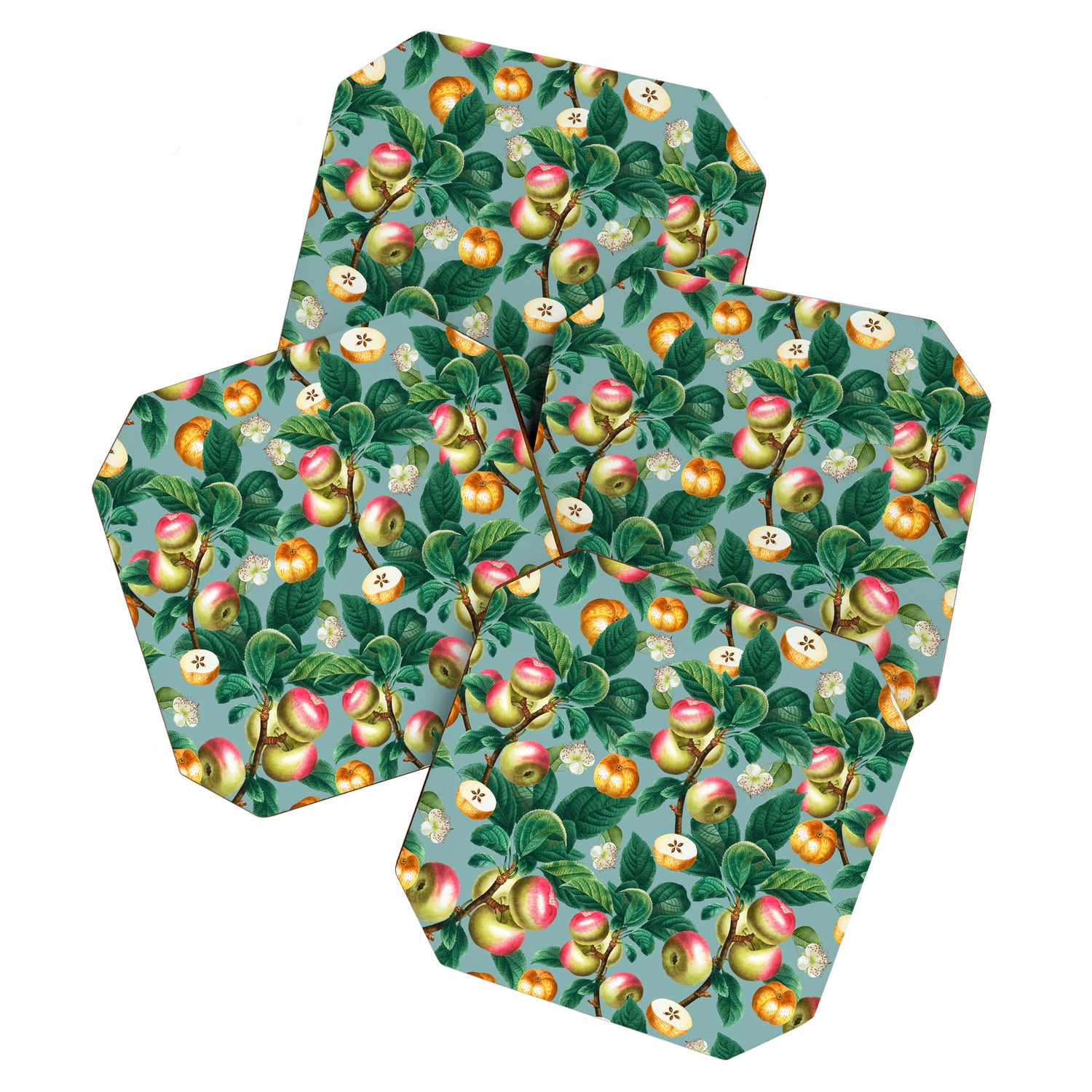 Spring Summer 2022 Fruits Pattern Coaster Gallery Image 1