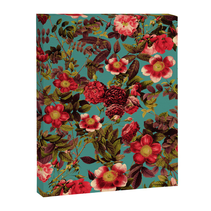 Spring Summer Floral Pattern Canvas Print Gallery Image 1