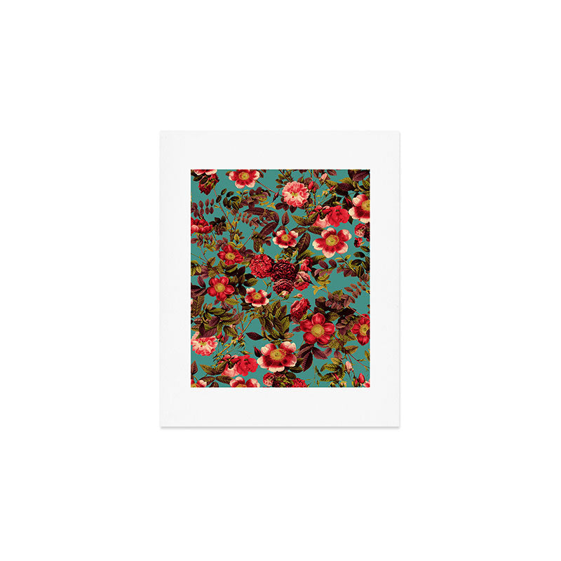 Spring Summer Floral Pattern Art Print Gallery Image 1