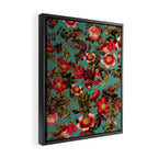 Spring Summer Floral Pattern Framed Canvas Print Gallery Image 2