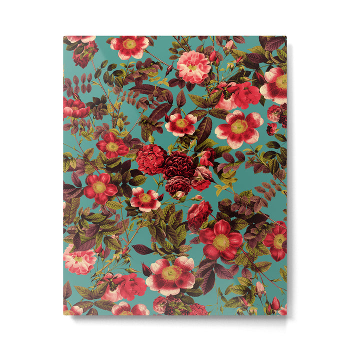 Spring Summer Floral Pattern Metal Print Gallery Image 1