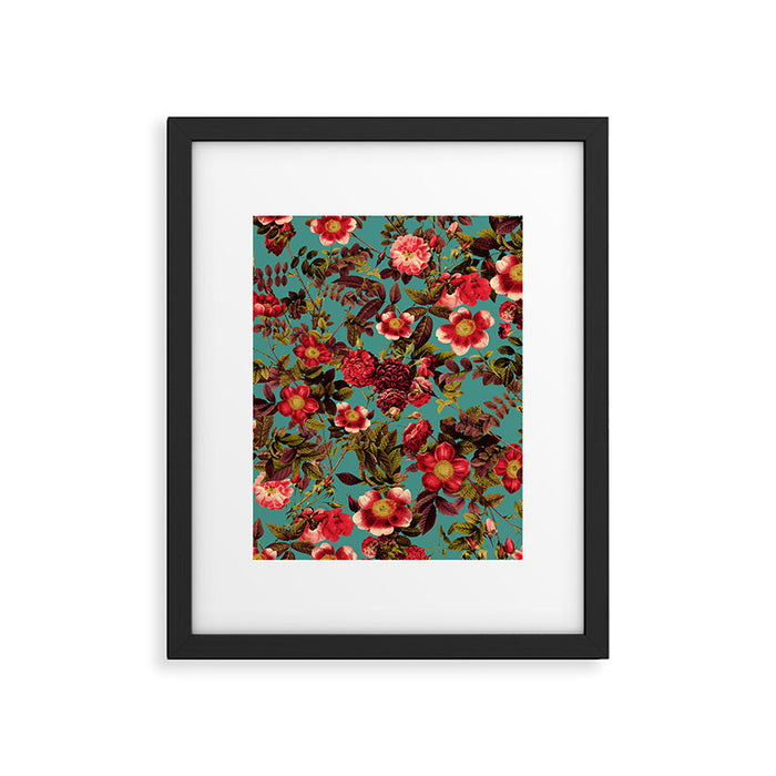 Spring Summer Floral Pattern Framed Art Print Gallery Image 1