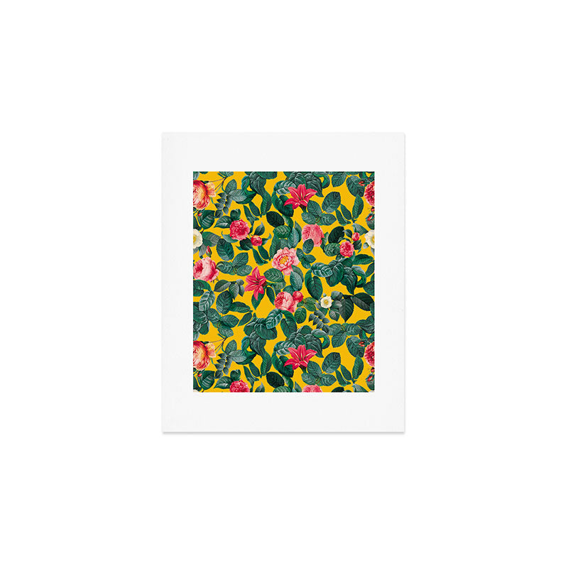 Summer Botanical Pattern Art Print Gallery Image 1