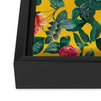 Summer Botanical Pattern Framed Canvas Print Gallery Image 3