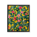 Summer Botanical Pattern Framed Canvas Print Gallery Image 8