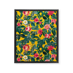 Summer Botanical Pattern Framed Canvas Print Gallery Image 6