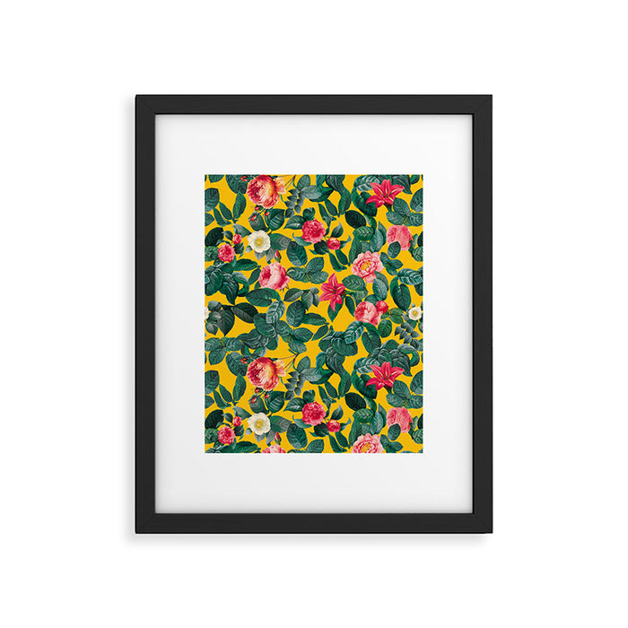 Summer Botanical Pattern Framed Art Print Gallery Image 1