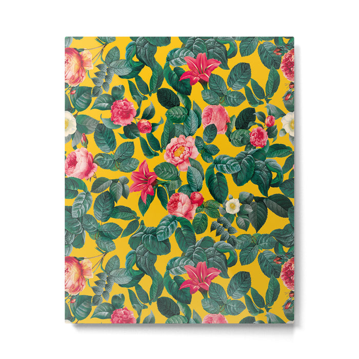 Summer Botanical Pattern Metal Print Gallery Image 1
