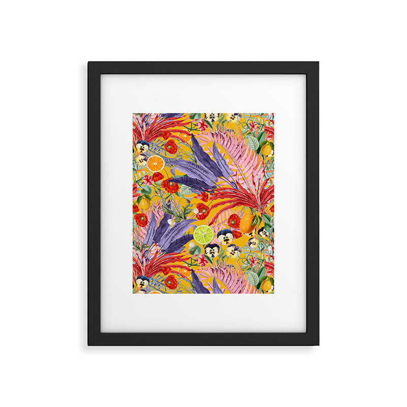 Summer Tropical Garden Framed Art Print Gallery Image 6