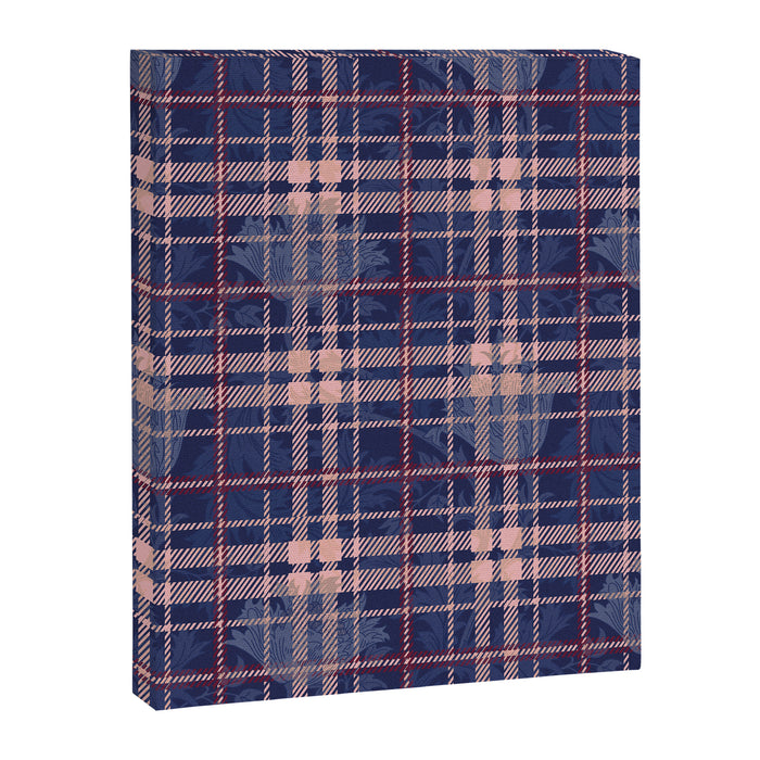 Tartan and Floral Texture Pattern Canvas Print Gallery Image 1