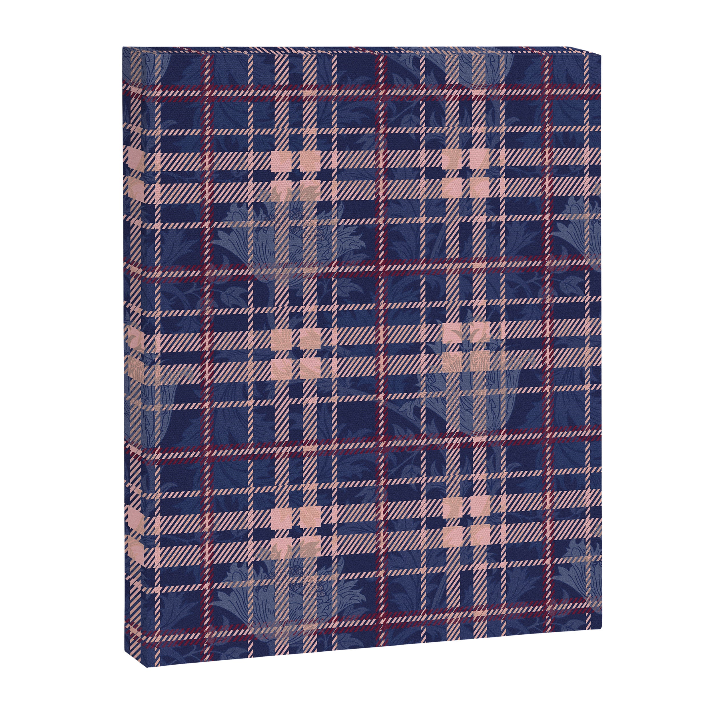 Tartan and Floral Texture Pattern Canvas Print Gallery Image 8